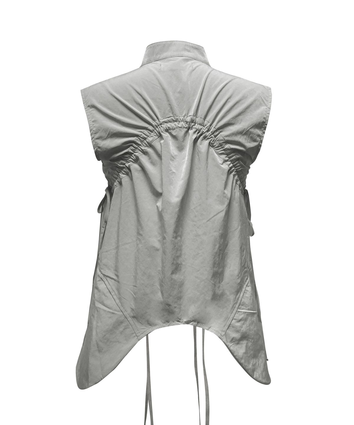 정도(JUNGDO) ROUND POCKET VEST . ASH GRAY