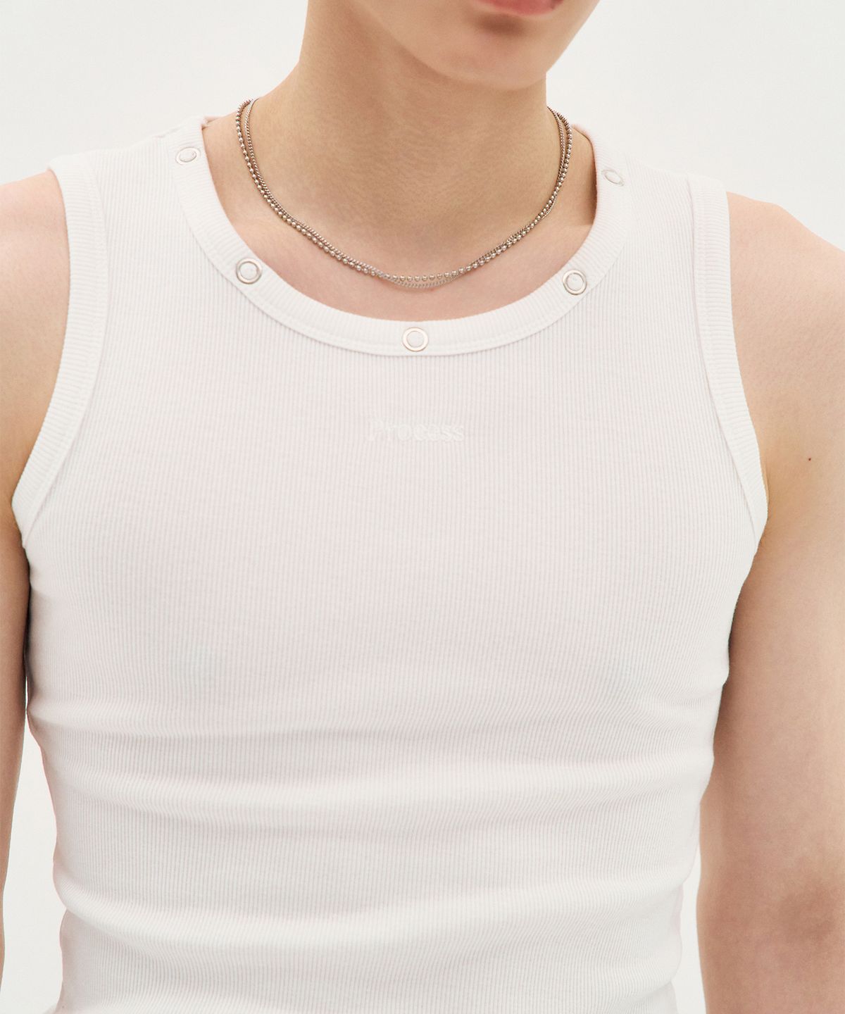 피알씨에스에스(PRCSS) Two-Layer Chain Necklace - Silver