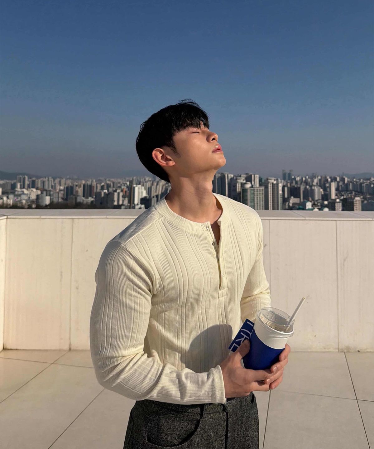 프로세스(PROCESS) Airy Henley - Cream