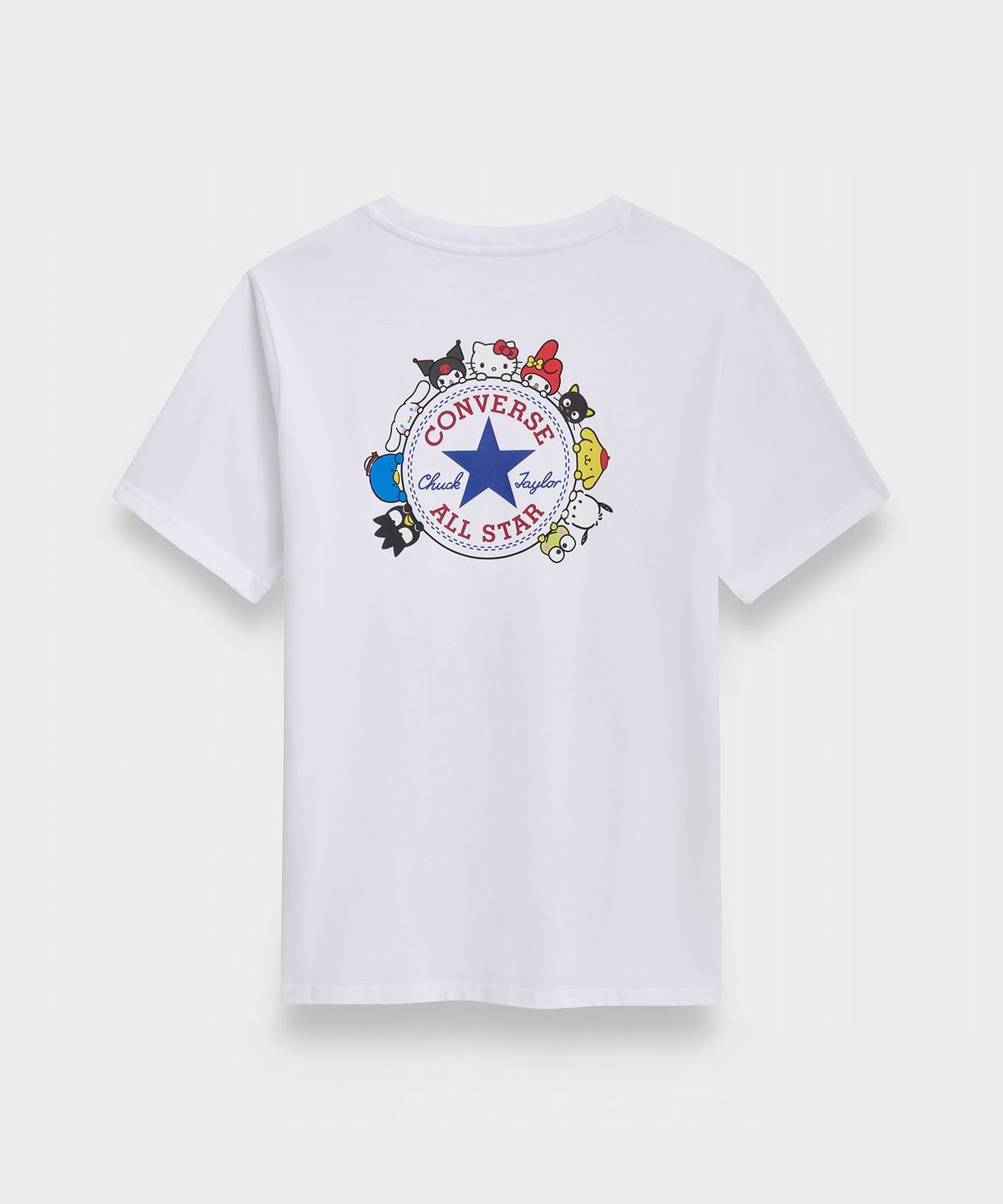 컨버스(CONVERSE) 컨버스 X 산리오캐릭터즈 척테일러 패치 티셔츠 화이트 CVM5T516-WHT
