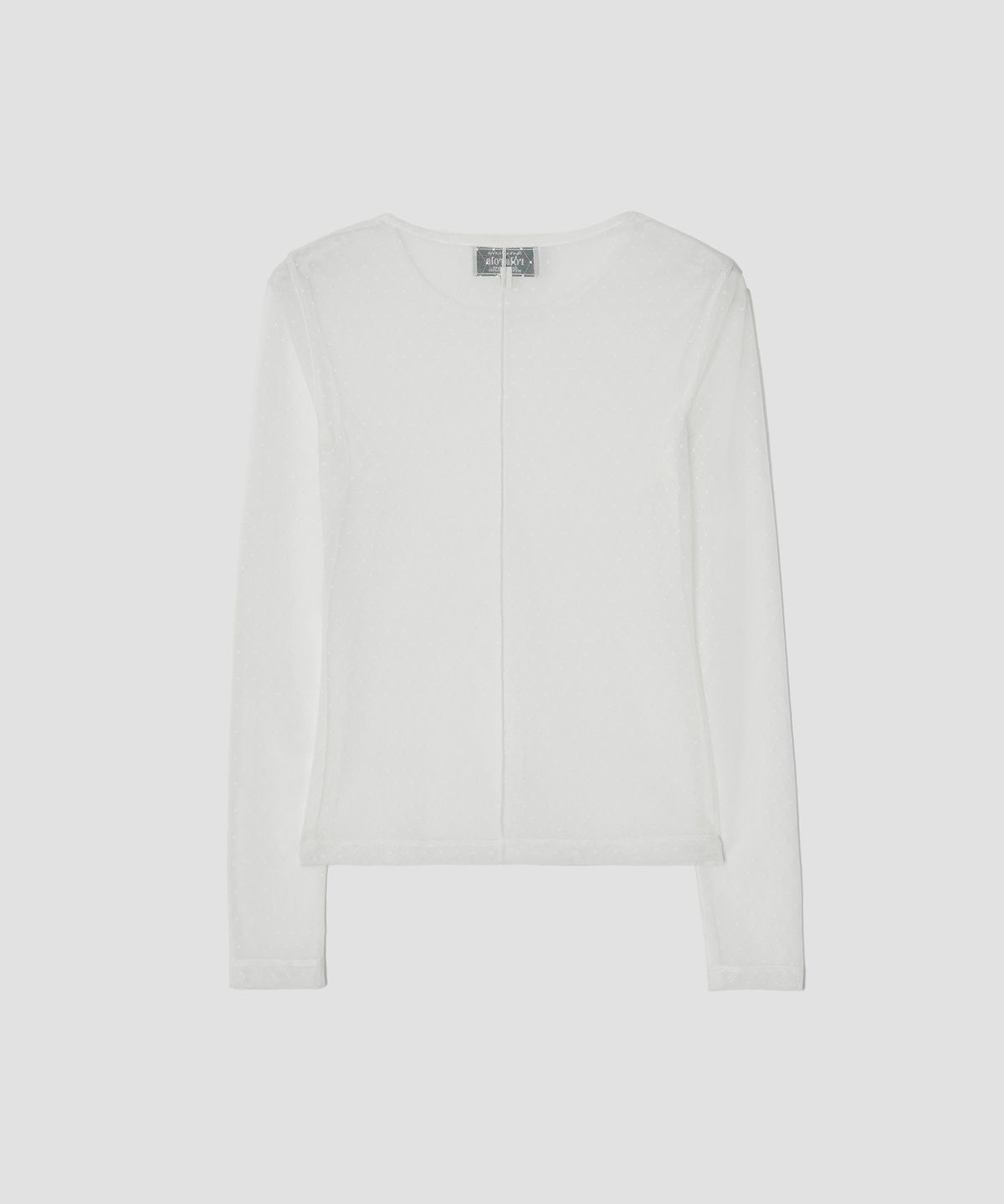 로라로라(ROLAROLA) DOT SHEER LONG SLEEVE WHITE