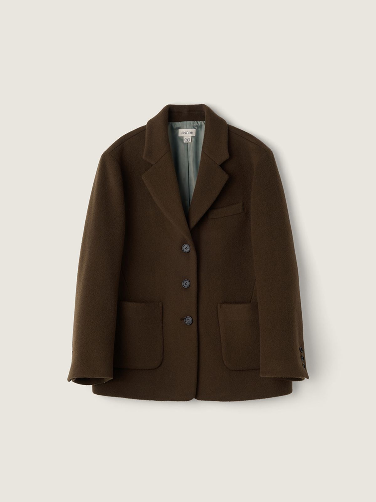 시엔느(SIENNE) Sentier Wool Jacket (Dark Brown)