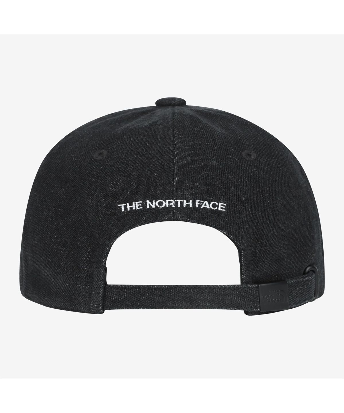 노스페이스(THE NORTH FACE) NE3CS00O 화이트라벨 로고 볼 캡 데님 JET BLACK