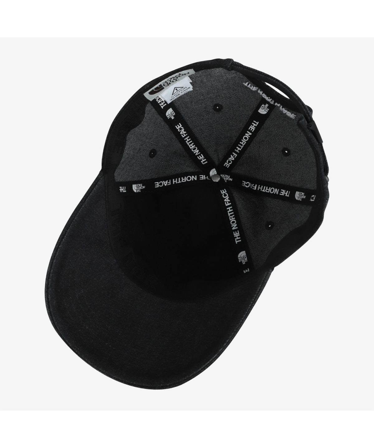노스페이스(THE NORTH FACE) NE3CS00O 화이트라벨 로고 볼 캡 데님 JET BLACK