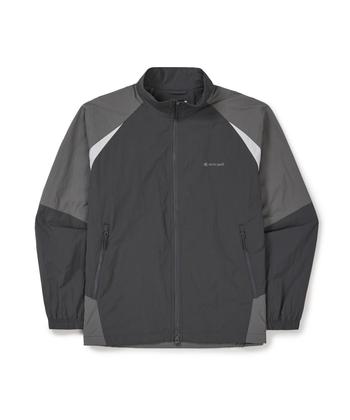 스노우피크 어패럴(SNOWPEAK APPAREL) 경량 타슬란 컬러블럭 스탠드넥 바람막이 (S26SMLWB58) Rustic Khaki