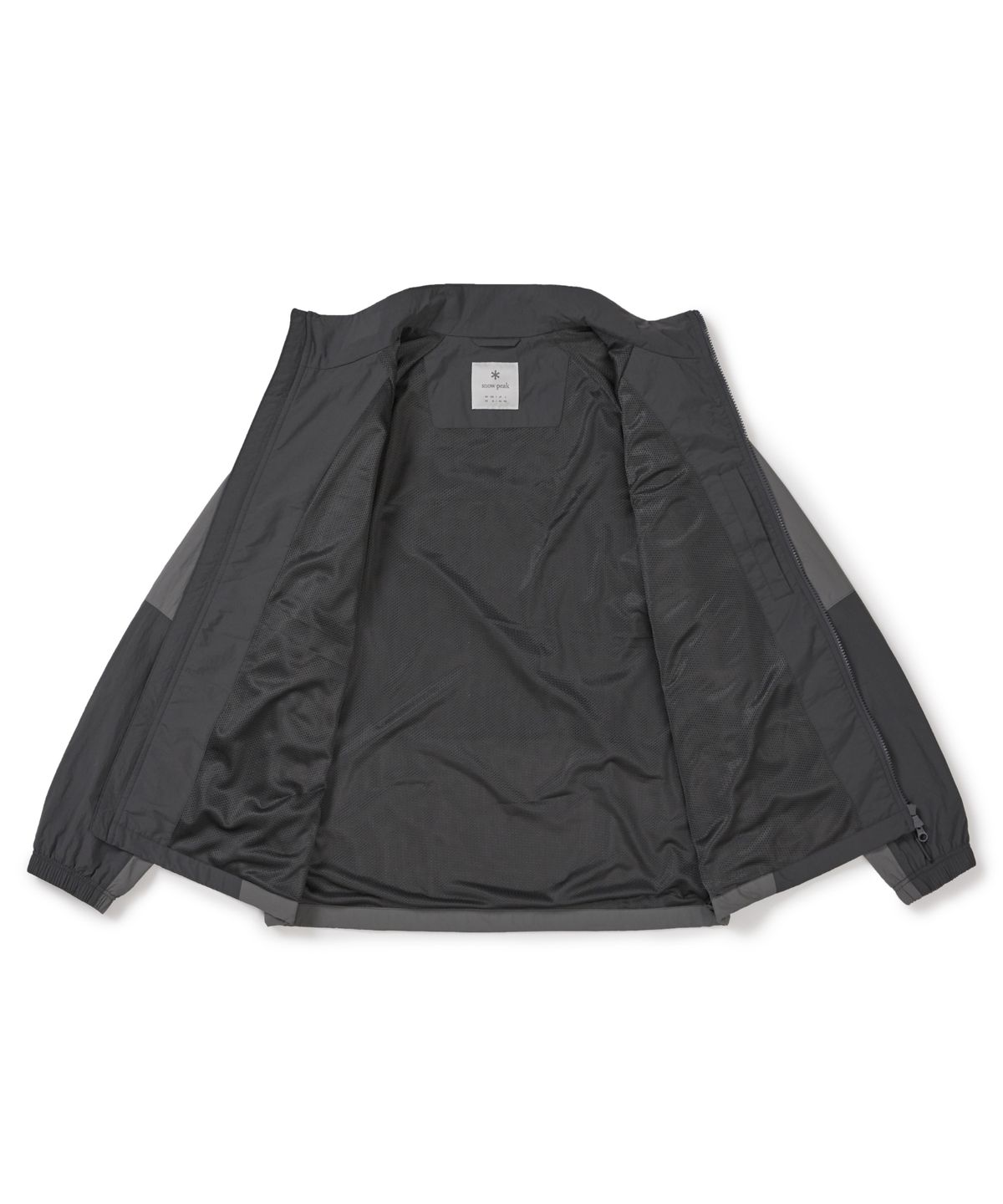 스노우피크 어패럴(SNOWPEAK APPAREL) 경량 타슬란 컬러블럭 스탠드넥 바람막이 (S26SMLWB58) Rustic Khaki