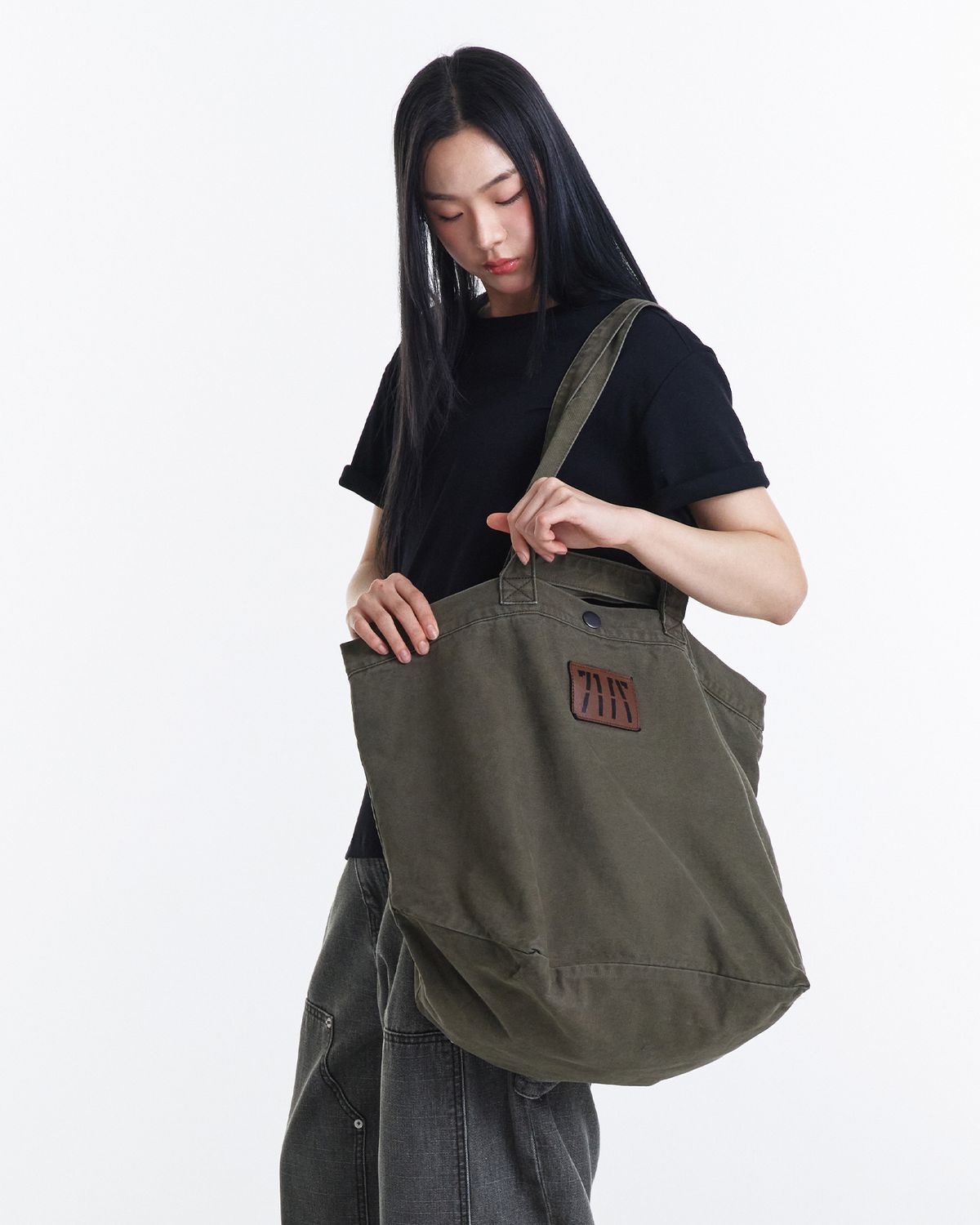기철(KICHUL) 247 Vintage Tote Bag (Khaki)