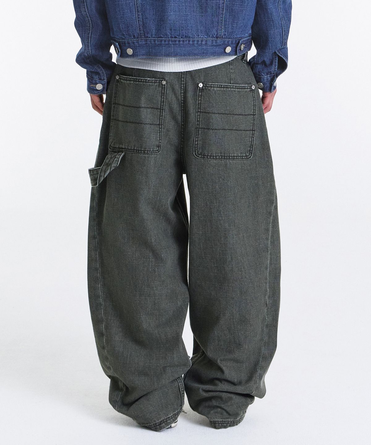 기철(KICHUL) Vintage Double Knee Work Pants (Khaki)