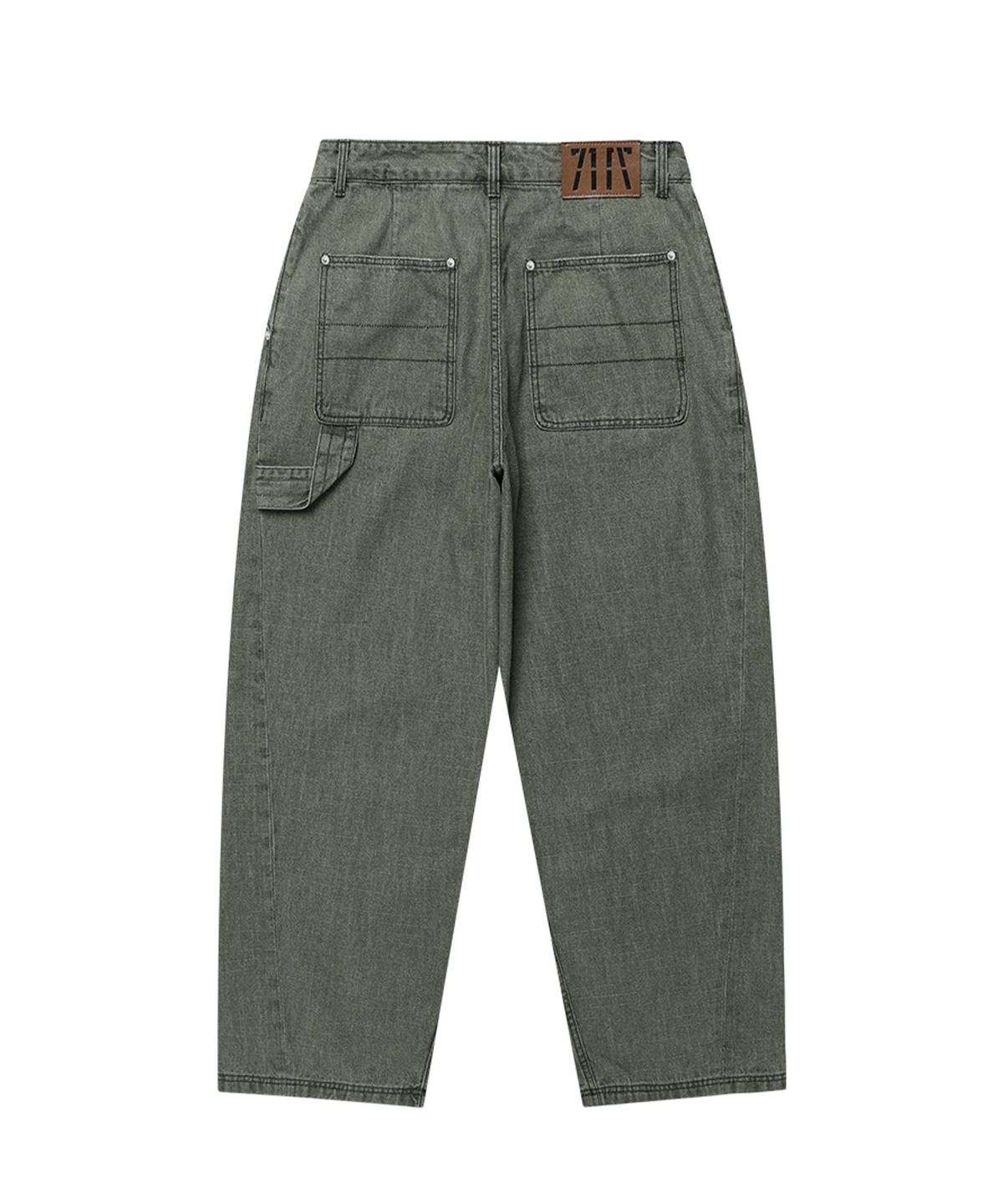 기철(KICHUL) Vintage Double Knee Work Pants (Khaki)