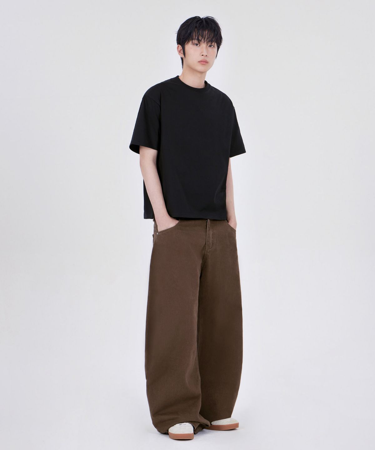 굿라이프웍스(GLW) 데일리 크롭 티셔츠 블랙