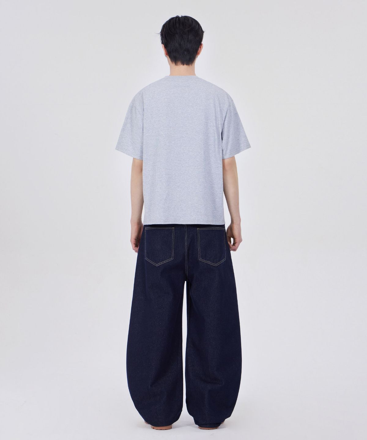 굿라이프웍스(GLW) 데일리 크롭 티셔츠 그레이