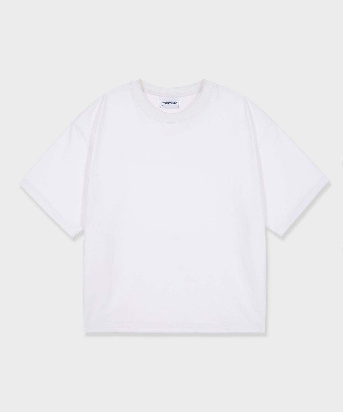 굿라이프웍스(GLW) 데일리 크롭 티셔츠 화이트