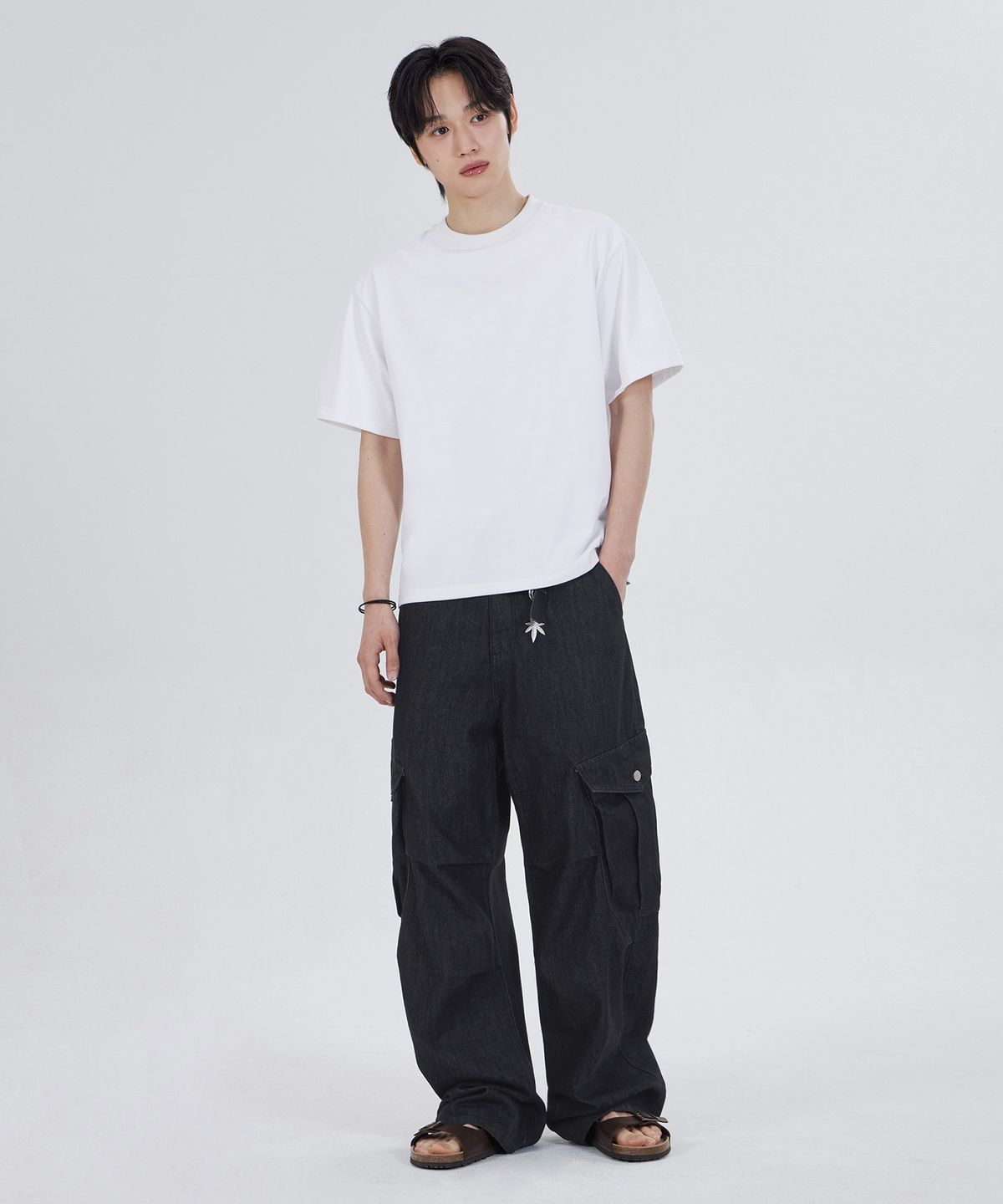 굿라이프웍스(GLW) 데일리 크롭 티셔츠 화이트