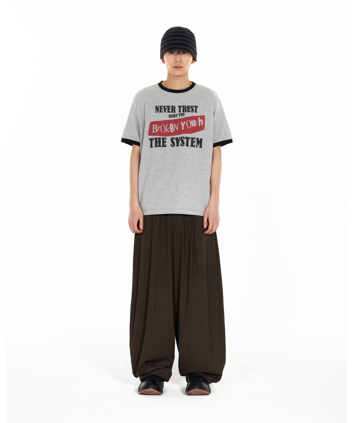 아이돈워너셀(IDWS) Broken Ringer T-Shirt Gray