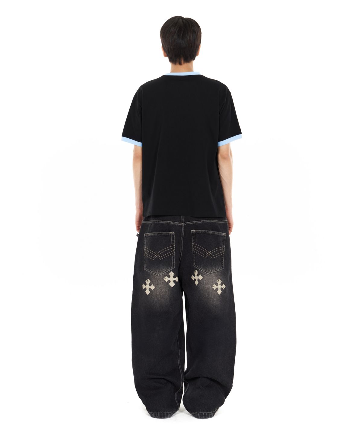아이돈워너셀(IDWS) Broken Ringer T-Shirt Black