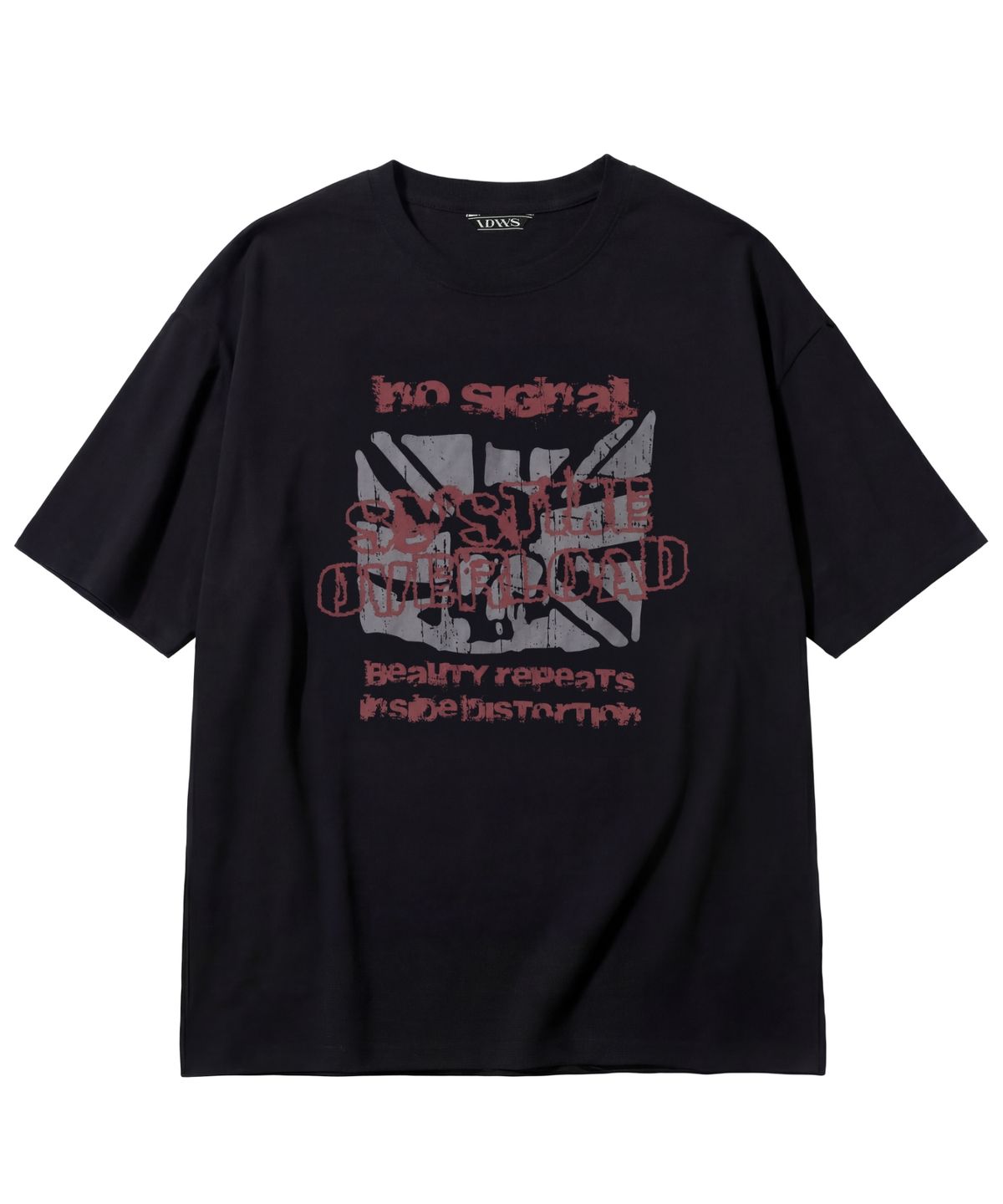 아이돈워너셀(IDWS) No Signal T-Shirt Black