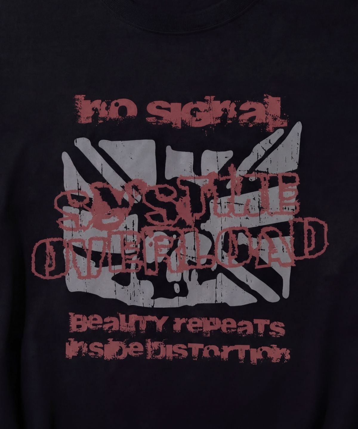 아이돈워너셀(IDWS) No Signal T-Shirt Black
