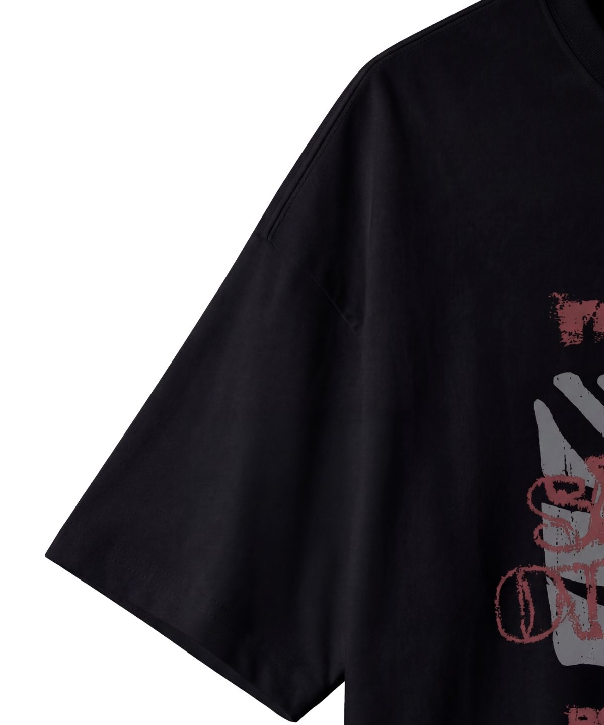 아이돈워너셀(IDWS) No Signal T-Shirt Black