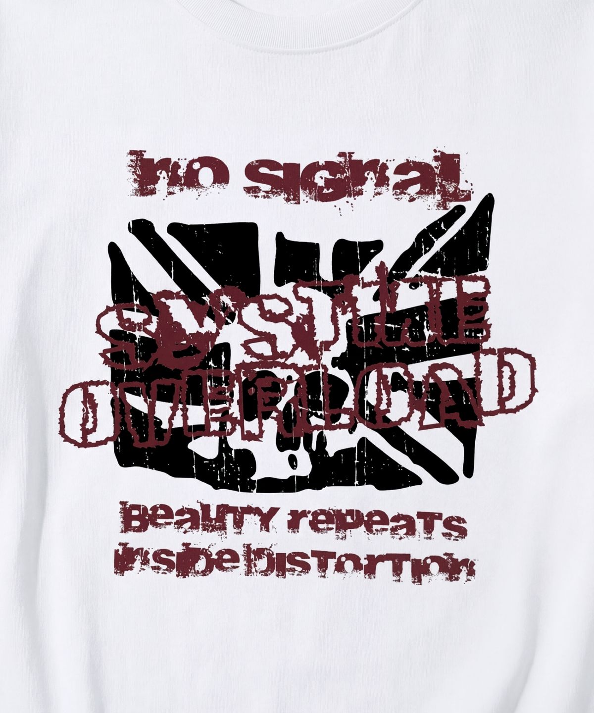 아이돈워너셀(IDWS) No Signal T-Shirt White