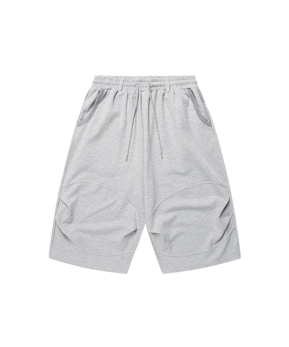 기철(KICHUL) Flow Knee Bermuda Sweat Pants (Melange Grey)
