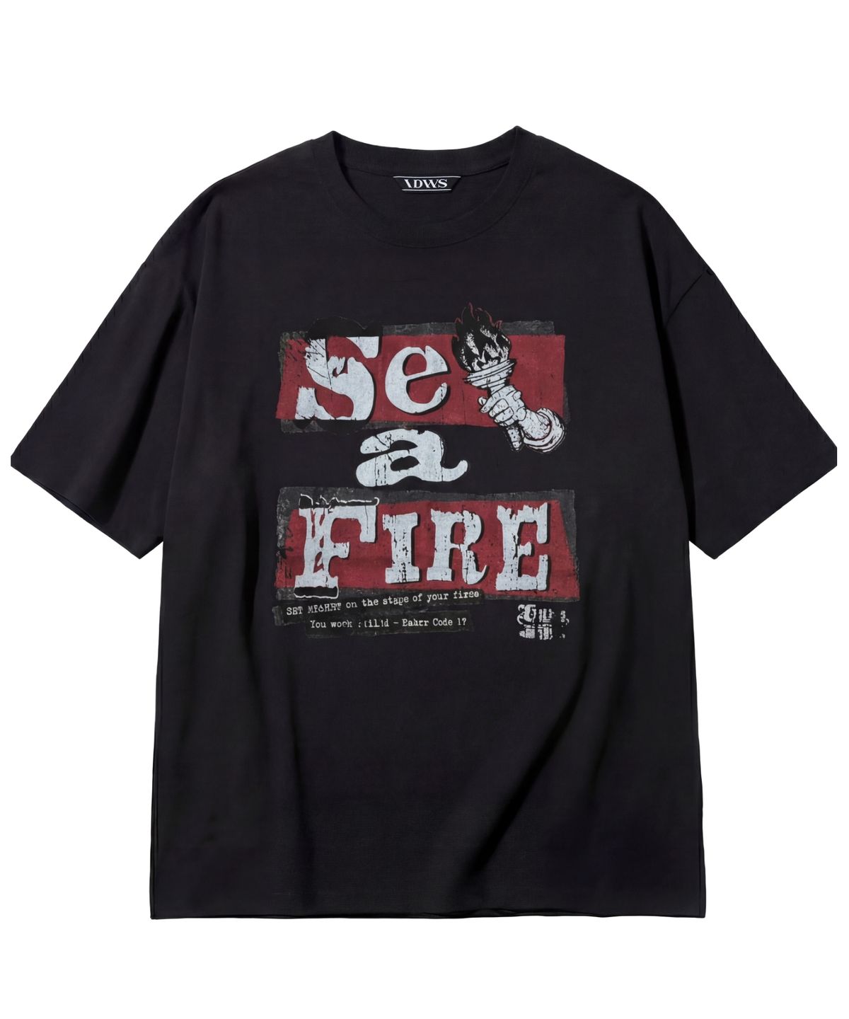 아이돈워너셀(IDWS) Set Fire T-Shirt Black