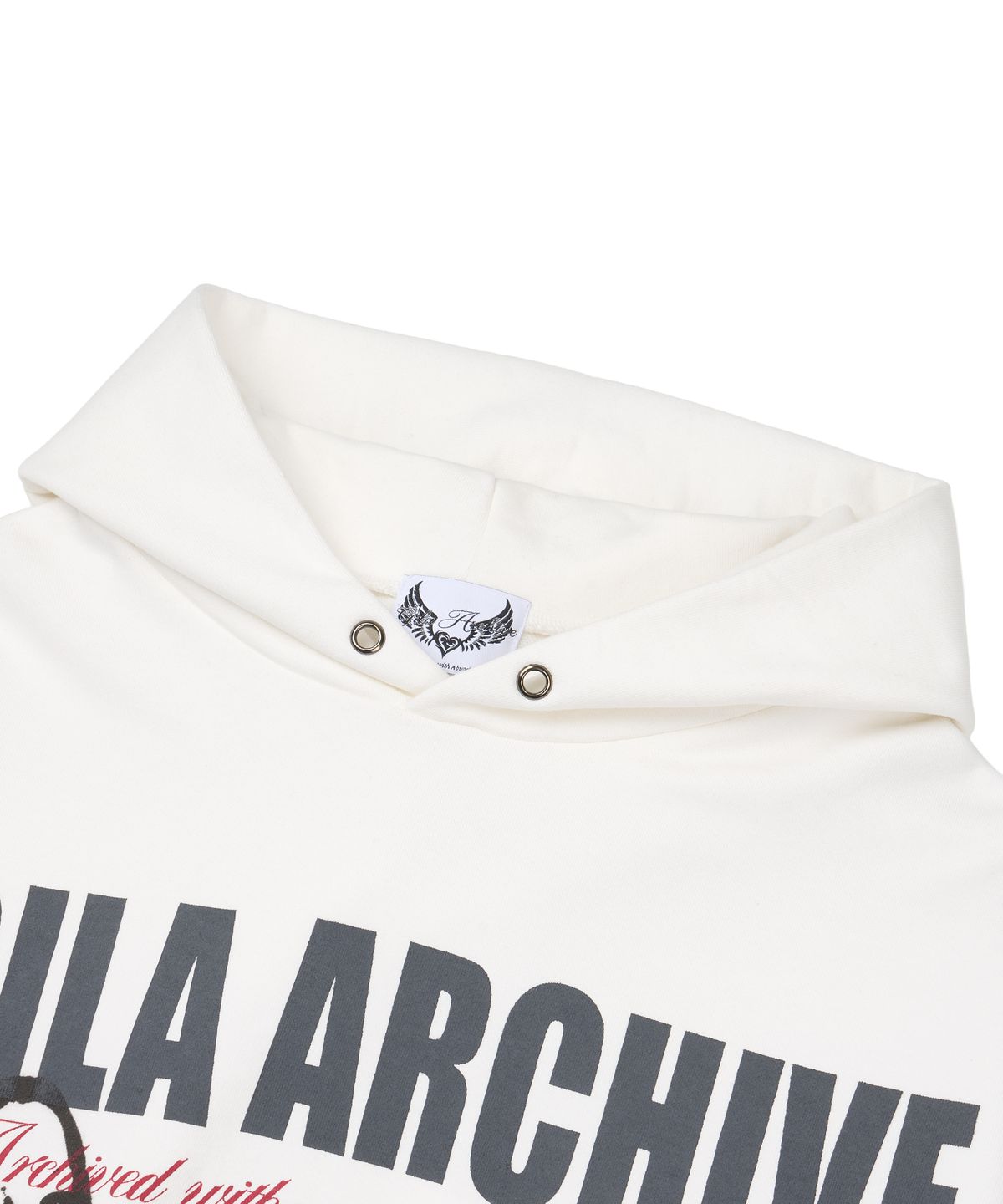 길라아카이브(GILAARCHIVE) TWICE GIRL OVER SIZE HOODED_WHITE