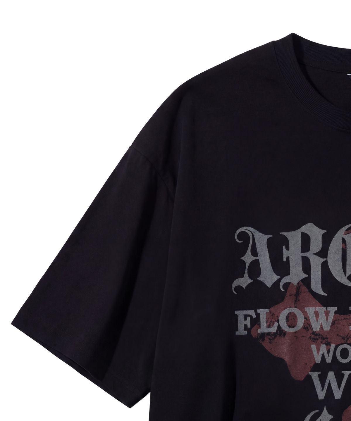 아이돈워너셀(IDWS) Wave Cross T-Shirt Black