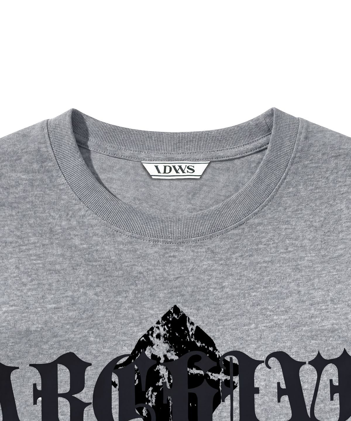 아이돈워너셀(IDWS) Wave Cross T-Shirt Gray