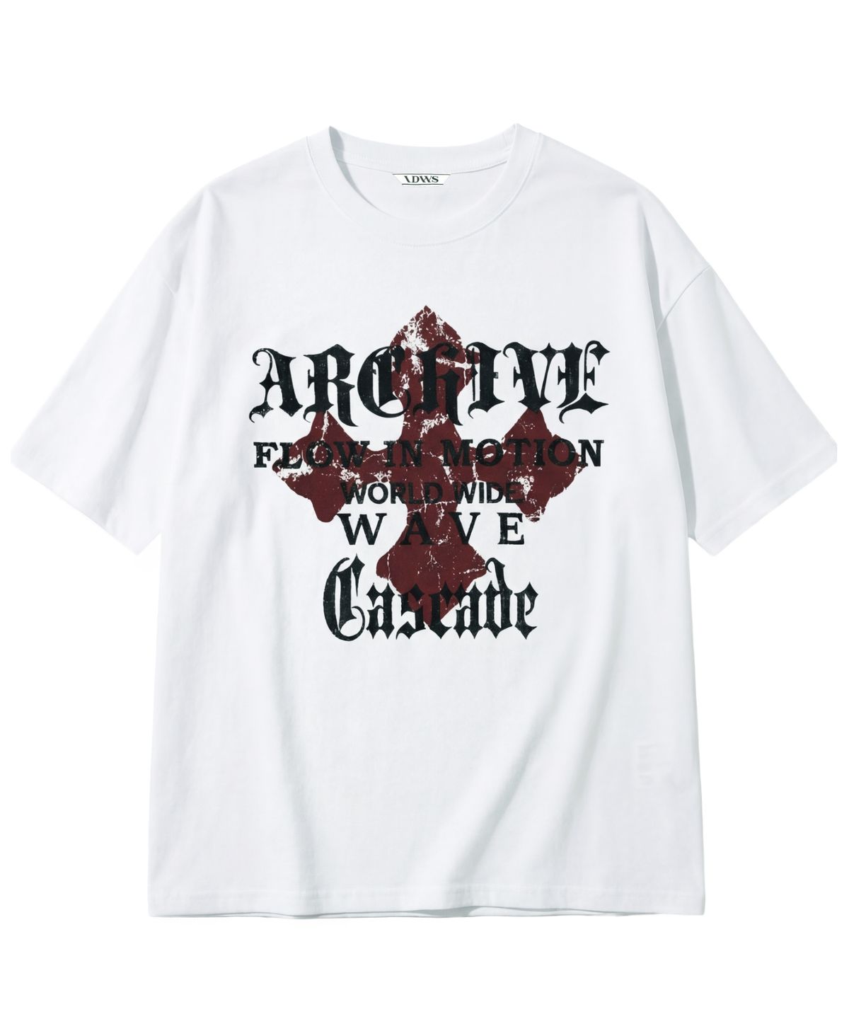아이돈워너셀(IDWS) Wave Cross T-Shirt White