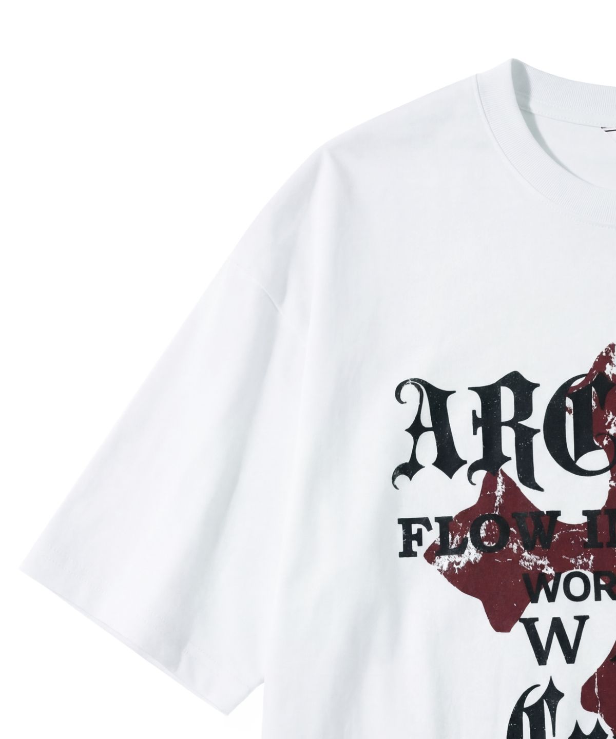아이돈워너셀(IDWS) Wave Cross T-Shirt White