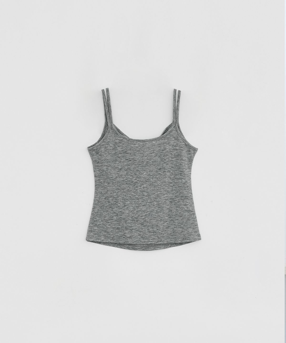 로우타이드(LOW TIDE) DOUBLE STRAP SLEEVELESS TOP [GREY]