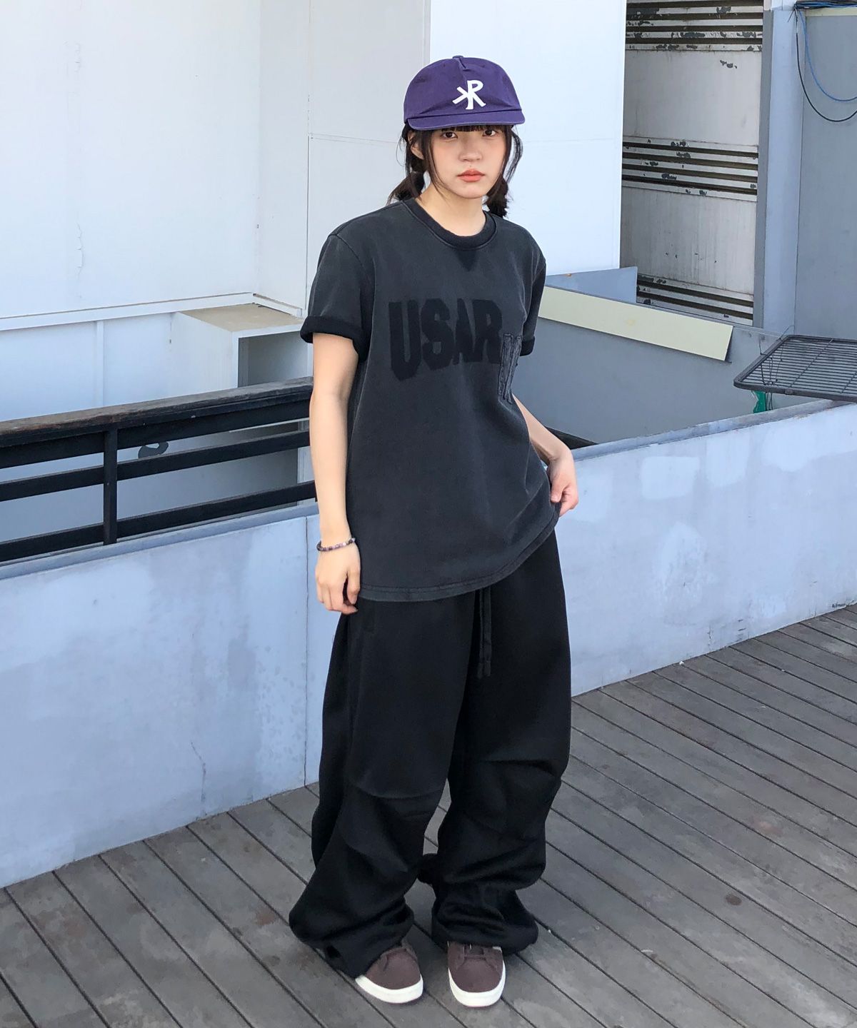 기철(KICHUL) Faded Army T-shirt (Washed Black)