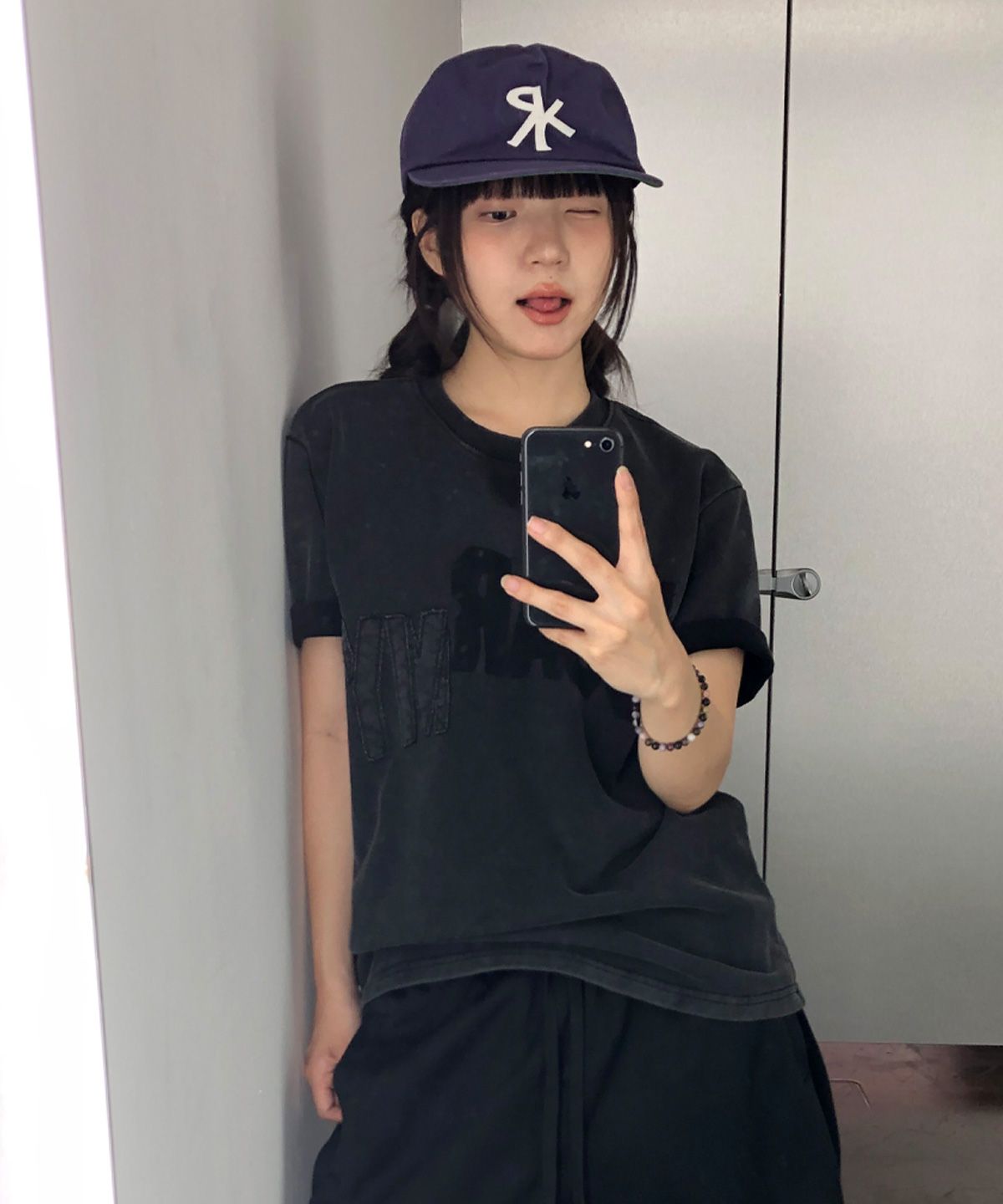기철(KICHUL) Faded Army T-shirt (Washed Black)