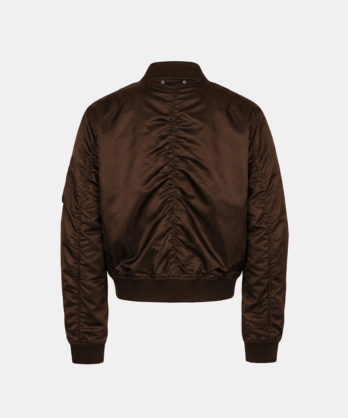 배드블러드(BADBLOOD) Satin Nylon MA-1 Jacket - Brown