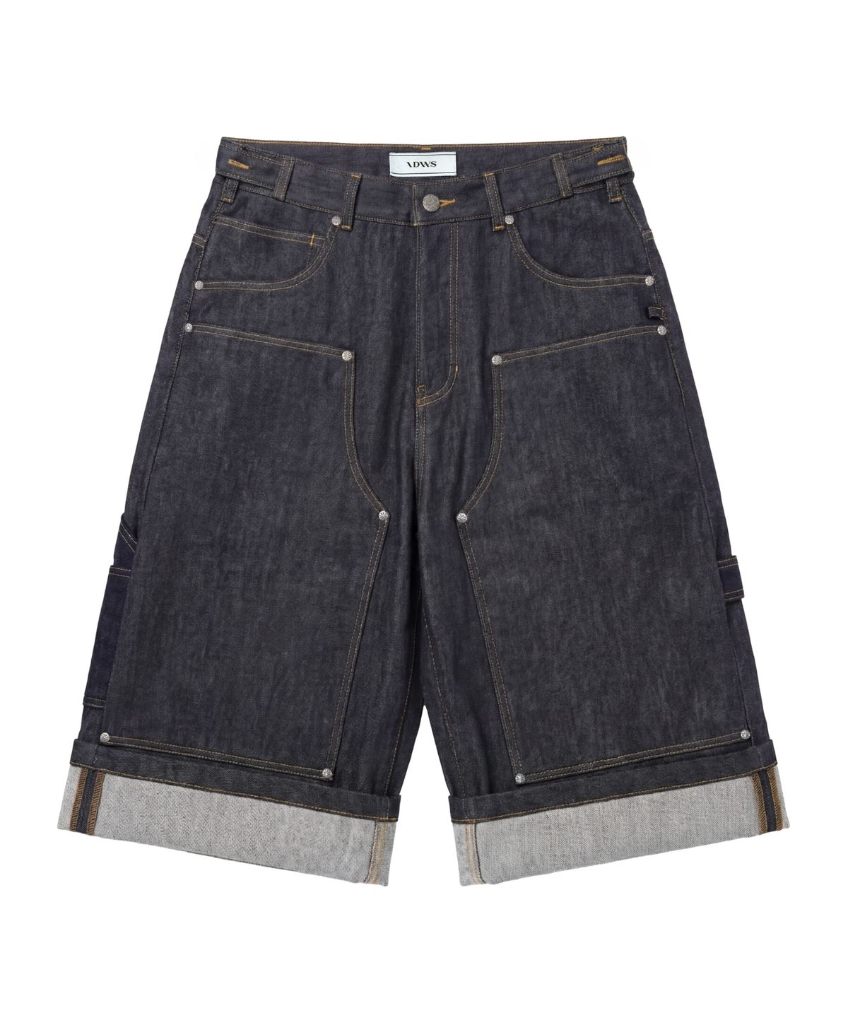 아이돈워너셀(IDWS) Fix Roll Up Carpenter Bermuda Shorts Indigo