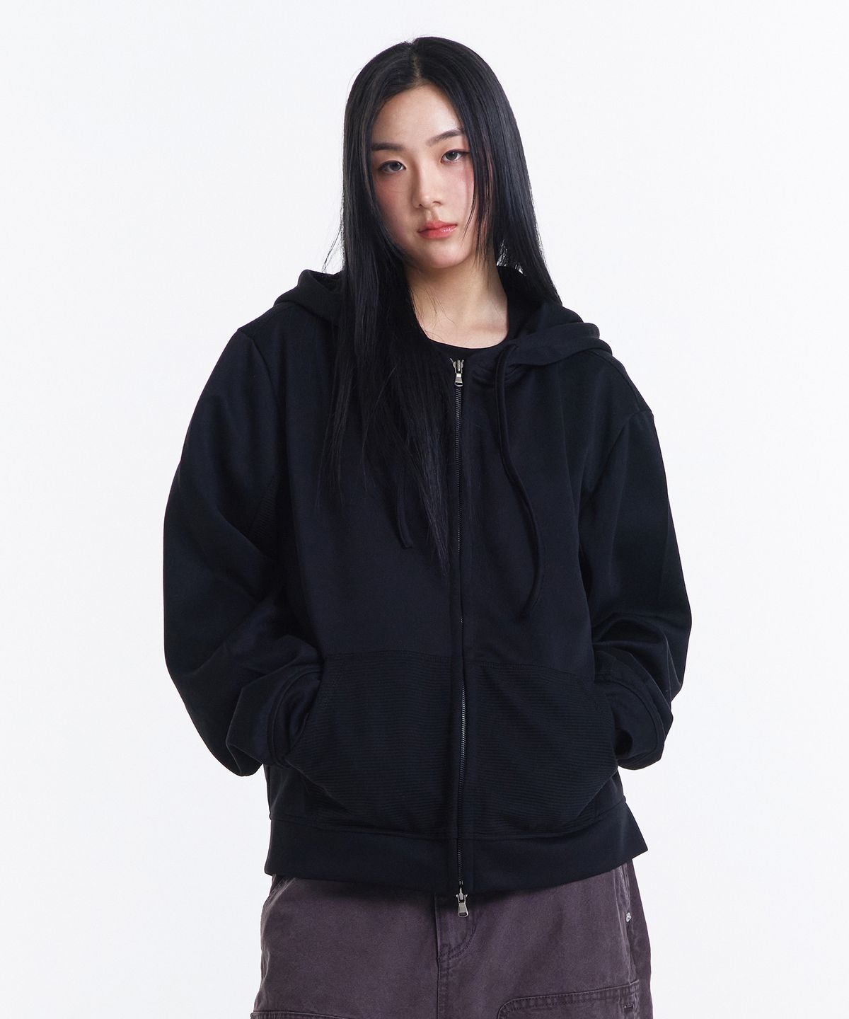 기철(KICHUL) Backflip Hood Zip-Up (Black)