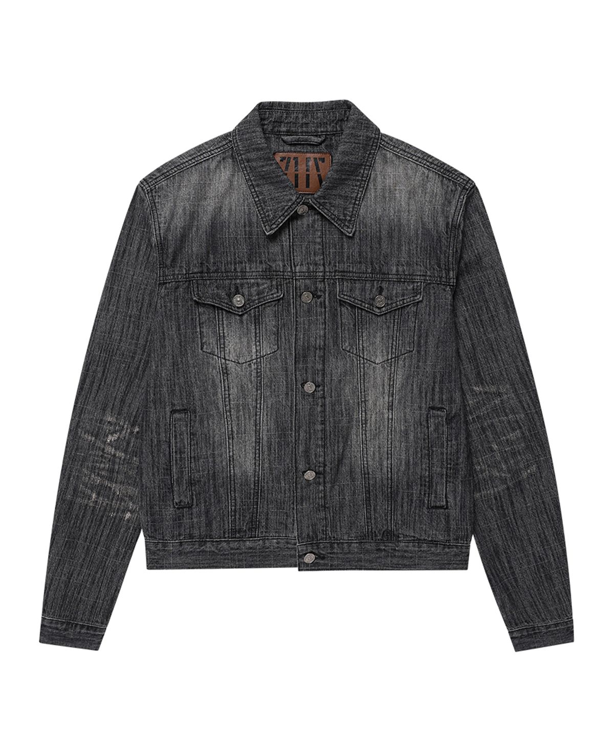 기철(KICHUL) Aged Denim Jacket (Washed Black)