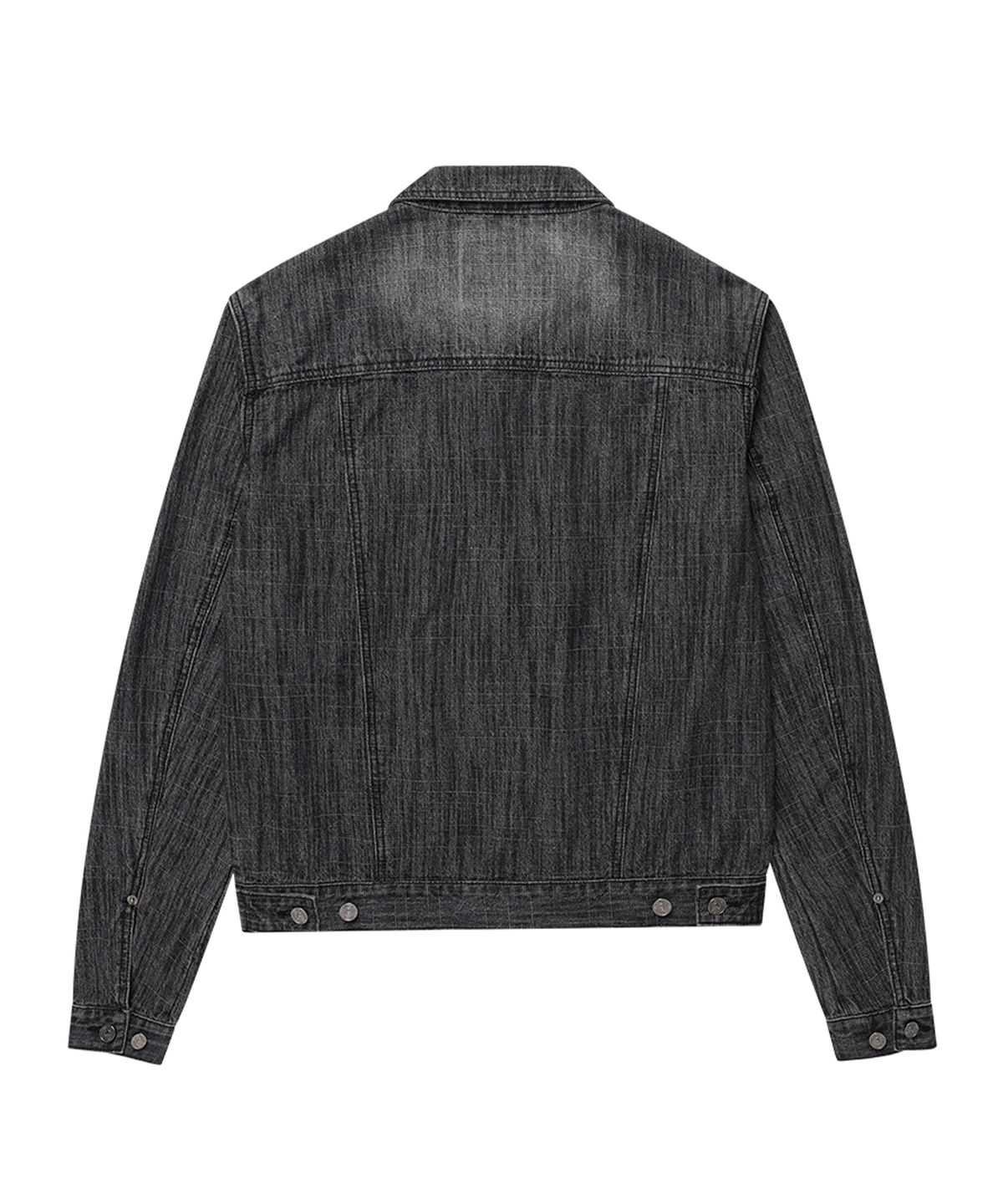 기철(KICHUL) Aged Denim Jacket (Washed Black)