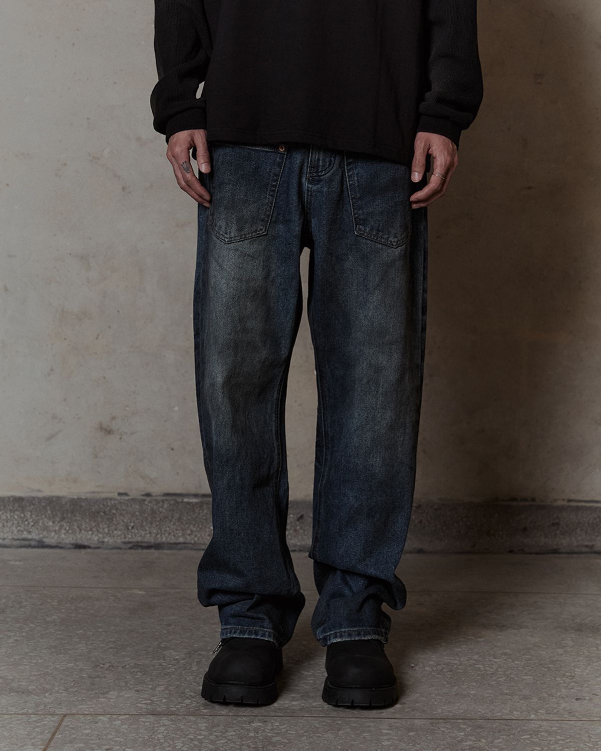덤(THUMB) Muddy Grunge wide pants