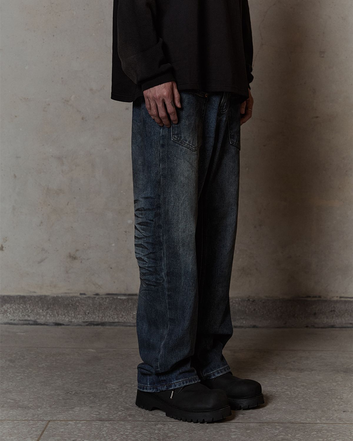 덤(THUMB) Muddy Grunge wide pants