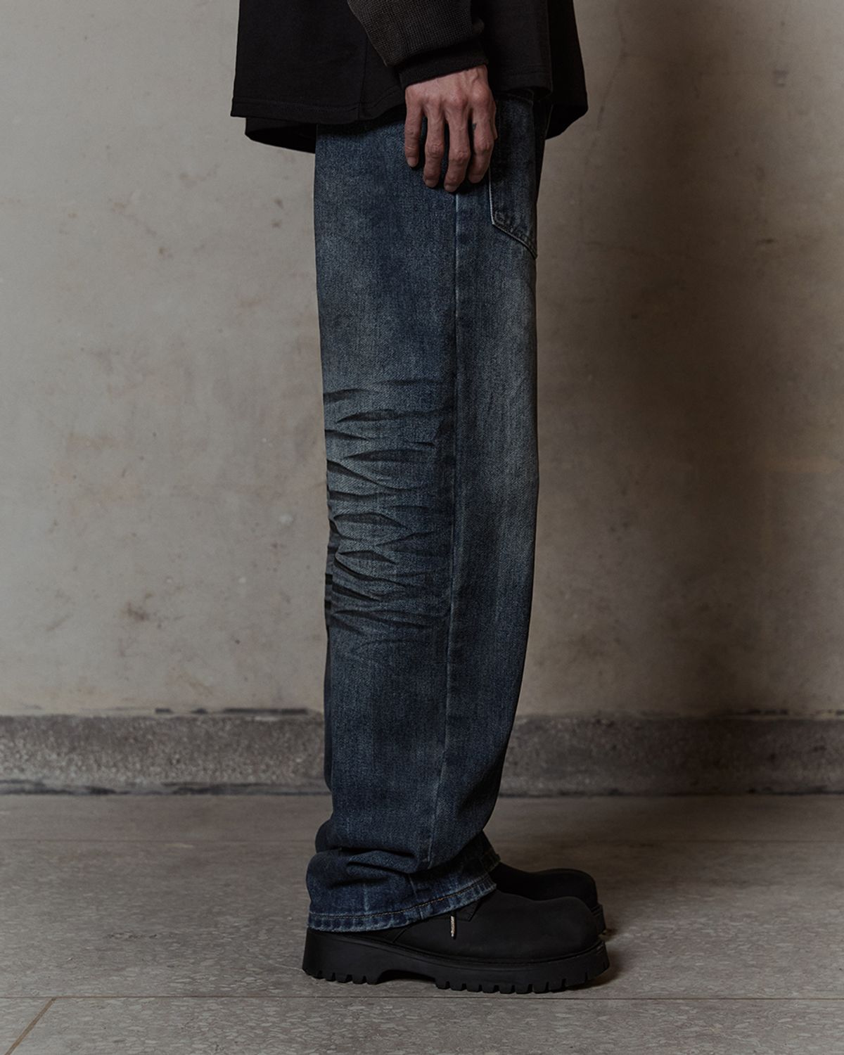 덤(THUMB) Muddy Grunge wide pants