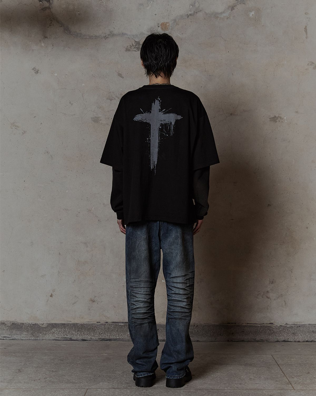 덤(THUMB) Muddy Grunge wide pants