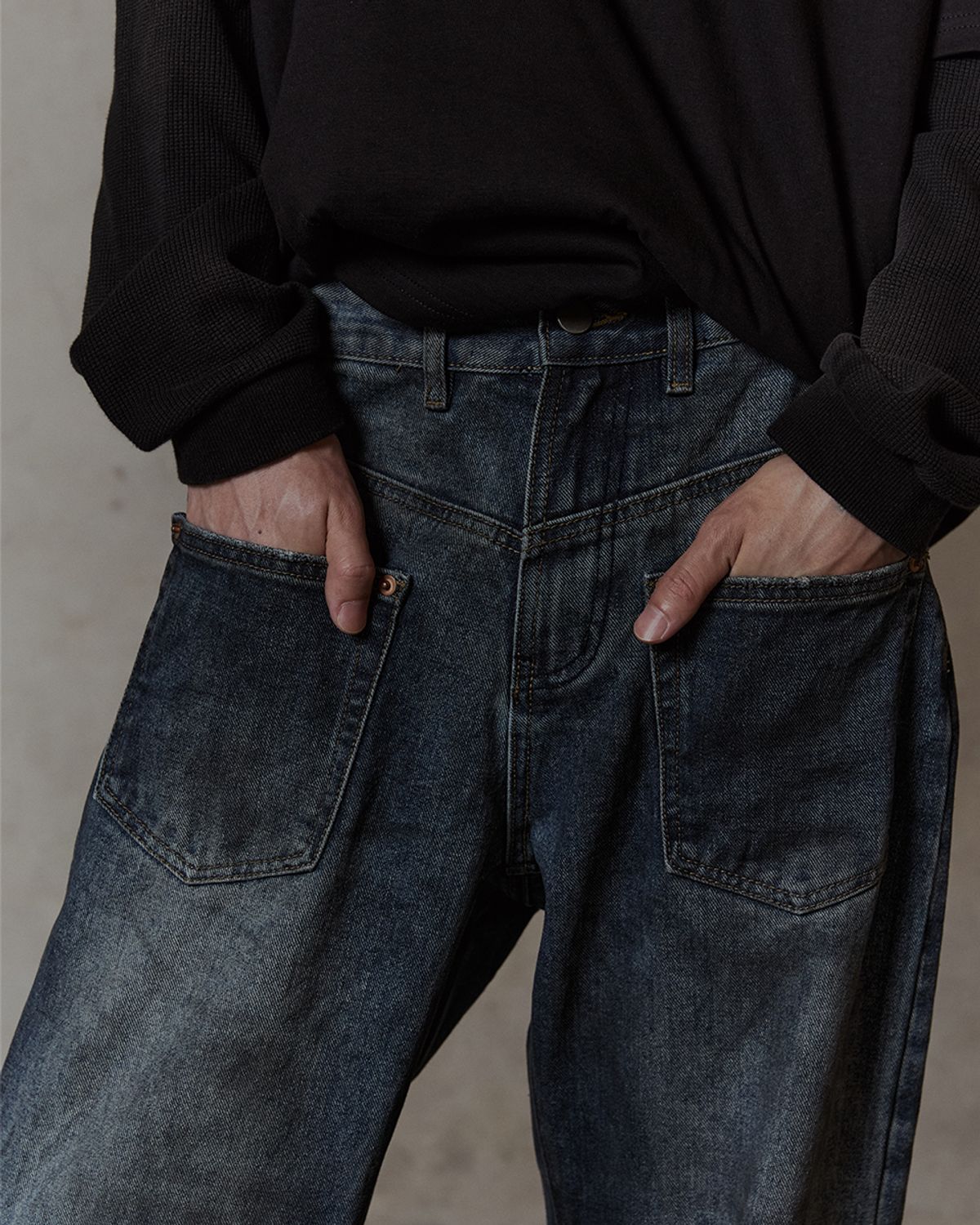 덤(THUMB) Muddy Grunge wide pants