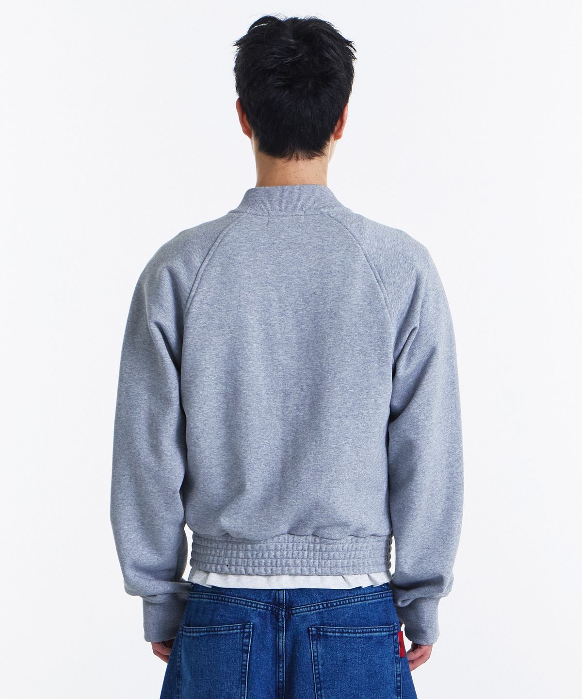 기철(KICHUL) Uniform Sweat Jacket (Melange Grey)