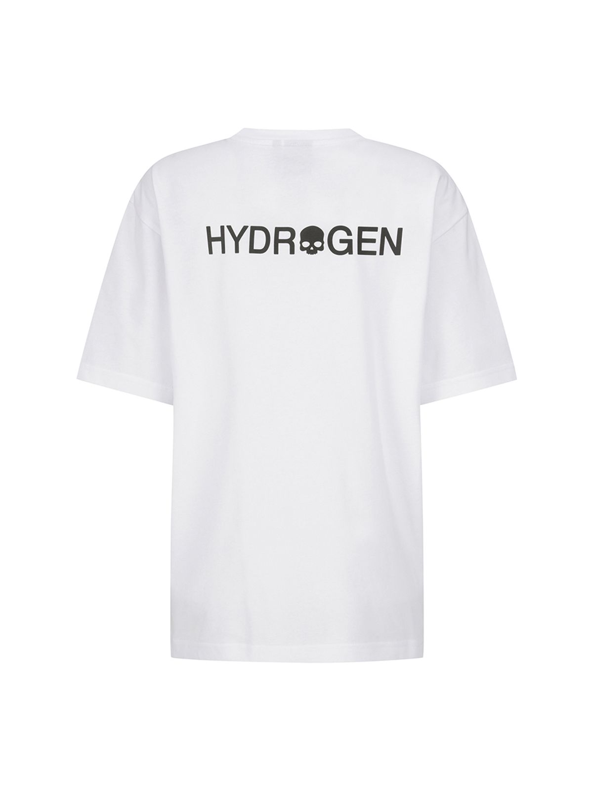 하이드로겐(HYDROGEN) 유니 베이직 스컬로고 반팔라운드