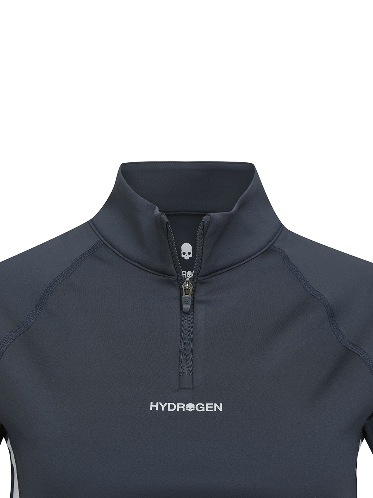 하이드로겐(HYDROGEN) 여성 배색형 반팔 하프집업티