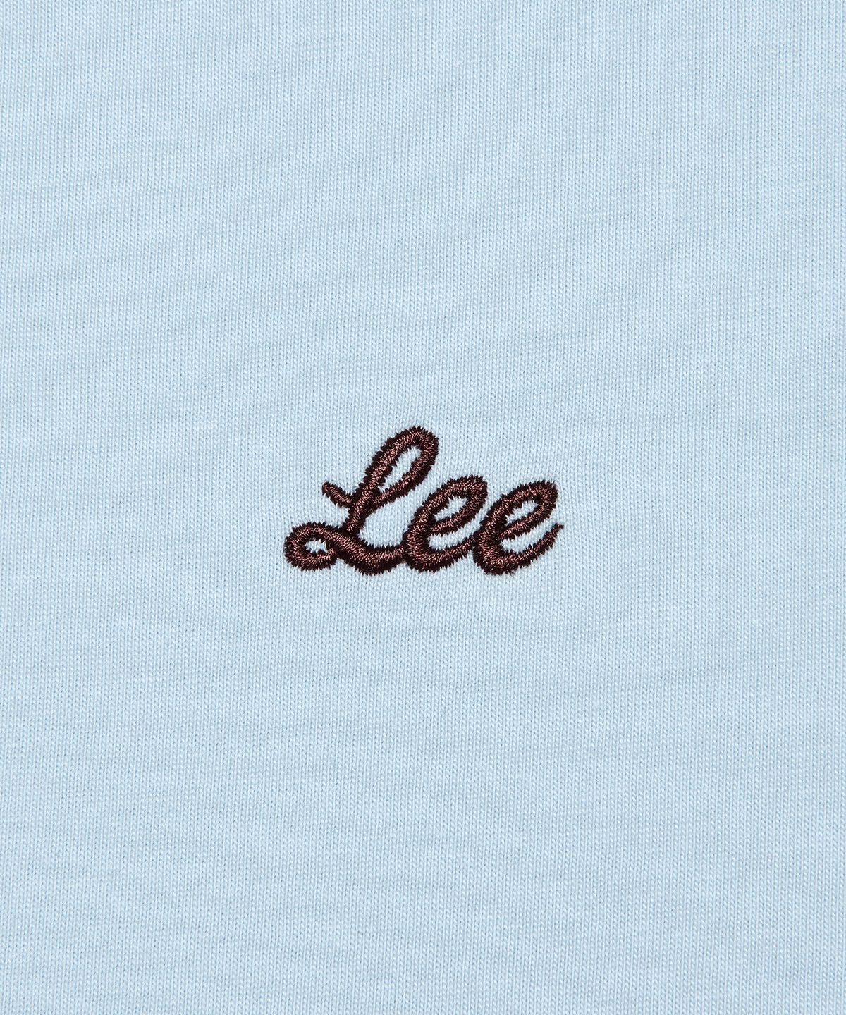 리(LEE) 우먼 래글런 크롭 티셔츠 라이트블루