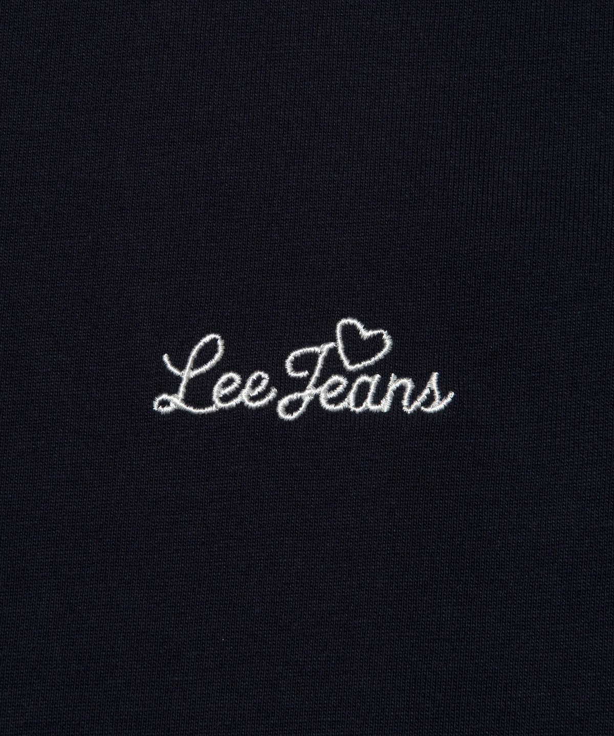 리(LEE) 우먼 베이직 링거 티셔츠 네이비