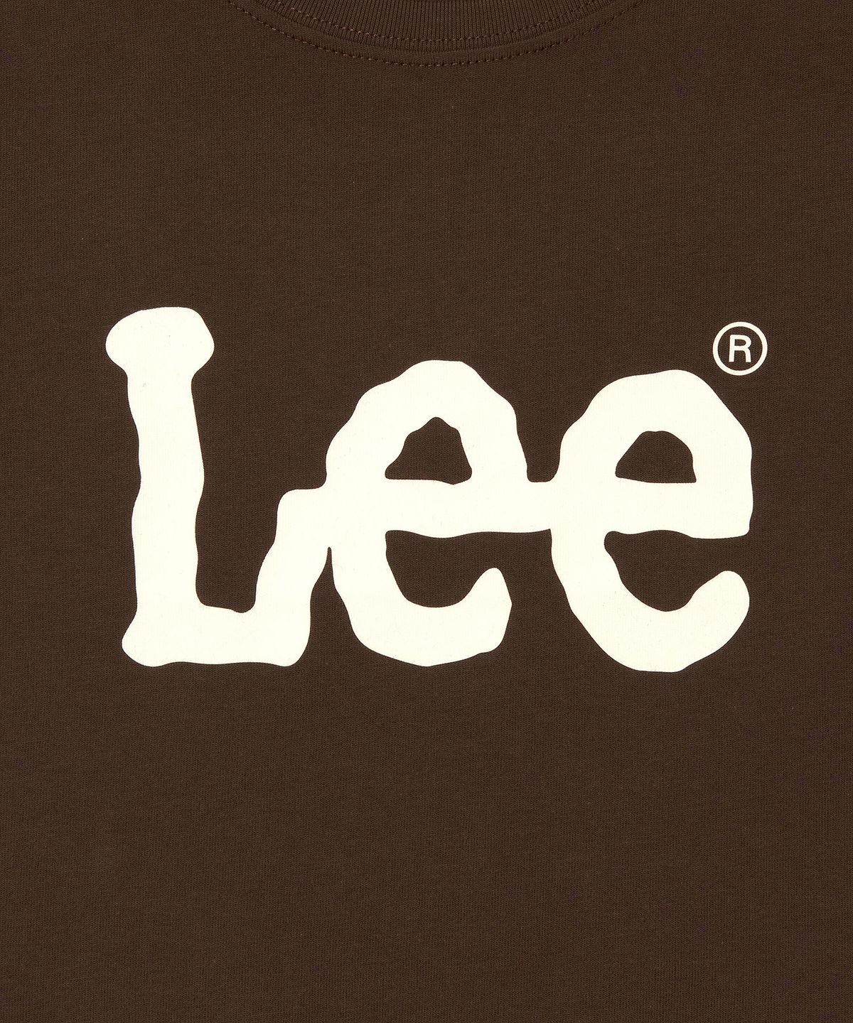 리(LEE) 우먼 빅 트위치 로고 티셔츠 브라운