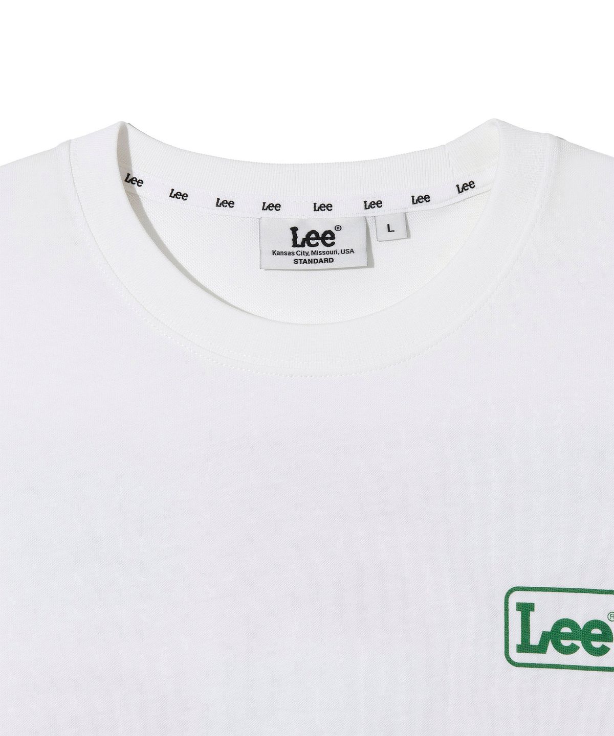 리(LEE) 아카이브 라벨 반팔 티셔츠 화이트